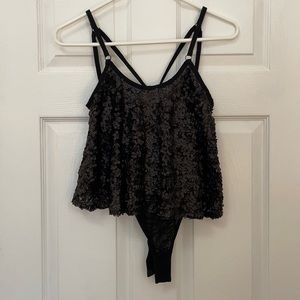 Free People Sequin Bodysuit